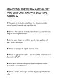 MILADY FINAL REVIEW EXAM 5 ACTUAL TEST PAPER 2026 QUESTIONS WITH SOLUTIONS GRADED A&plus;