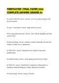 FIREFIGHTER 1 FINAL PAPER 2026 COMPLETE ANSWERS GRADED A&plus;