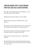 MISSOURI BARBER STATE 4 EXAM PREMIUM PREP PACK 2026 FULLY SOLVED MATERIAL