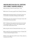 MISSOURI MPJE EXAM 2026 FULL QUESTIONS WITH CORRECT ANSWERS GRADED A&plus;