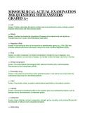 MISSOURI RCAL ACTUAL EXAMINATION 2026 QUESTIONS WITH ANSWERS GRADED A&plus;