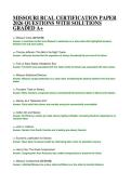 MISSOURI RCAL CERTIFICATION PAPER 2026 QUESTIONS WITH SOLUTIONS GRADED A&plus;