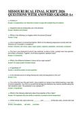 MISSOURI RCAL FINAL SCRIPT 2026 QUESTIONS WITH ANSWERS GRADED A&plus;
