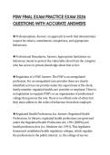 PSW FINAL EXAM PRACTICE EXAM 2026 QUESTIONS WITH ACCURATE ANSWERS