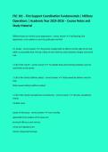 FSC 101 &ndash; Fire Support Coordination Fundamentals &vert; Military Operations &vert; Academic Year 2025-2026 &ndash; Course Notes and Study Material