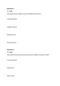 AVIA 304 History Quiz With complete solution Rated A&plus;&vert; Liberty University&vert; 2026 