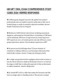 MN MFT ORAL EXAM COMPREHENSIVE STUDY GUIDE 2026 VERIFIED RESPONSES