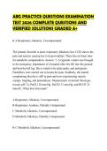ABG PRACTICE QUESTIONS EXAMINATION TEST 2026 COMPLETE QUESTIONS AND VERIFIED