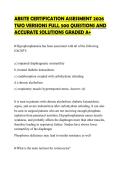 ABSITE CERTIFICATION ASSESSMENT 2026 TWO VERSIONS FULL 500 QUESTIONS AND ACCURATE