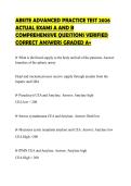 ABSITE ADVANCED PRACTICE TEST 2026 ACTUAL EXAMS A AND B COMPREHENSIVE QUESTIONS