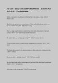 FES Exam &ndash; Study Guide and Practice Material &vert; Academic Year 2025-2026 &ndash; Exam Preparation