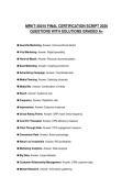 MRKT-35010 FINAL CERTIFICATION SCRIPT 2026 QUESTIONS WITH SOLUTIONS GRADED A&plus;