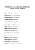 MRKT-35010 FINAL FINAL TEST 2026 QUESTIONS WITH CORRECT ANSWERS GRADED A&plus;