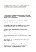 MASTER SERVICE AND PARTS 2 &vert; QUESTIONS AND ANSWERS &vert; 2026 UPDATE &vert; 100&percnt; CORRECT