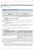 VOLLEDIGE samenvatting van Arbeids- en organisatiepsychologie gedoceerd door J&period; Hofmans &lpar;geslaagd in eerste zit&rpar;