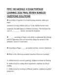 PSYC 140 MODULE 4 EXAM PORTAGE LEARNING 2026 FINAL REVIEW BUNDLED QUESTIONS SOLUTIONS