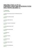 MSK PRACTICE ACTUAL CERTIFICATION 2026 QUESTIONS WITH SOLUTIONS GRADED A&plus;
