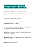 MSN 600 UPDATED SCRIPT 2026 PRACTICE SOLUTIONS GRADED A&plus;