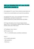MSN 620 EXAMINATION SET 2026 SOLVED QUESTIONS GRADED A&plus;