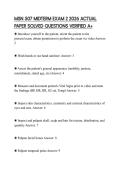 MSN 507 MIDTERM EXAM 2 2026 ACTUAL PAPER SOLVED QUESTIONS VERIFIED A&plus;