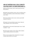 MSN 507 MIDTERM EXAM 2 2026 COMPLETE SOLUTION SCRIPT ACCURATE RESPONSES A&plus;