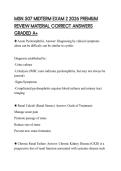 MSN 507 MIDTERM EXAM 2 2026 PREMIUM REVIEW MATERIAL CORRECT ANSWERS GRADED A&plus;