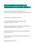 MSN 600 BOARD EVALUATION 2026 GUARANTEED PASS ANSWERS GRADED A&plus;