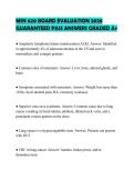 MSN 620 BOARD EVALUATION 2026 GUARANTEED PASS ANSWERS GRADED A&plus;