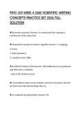 PSYC 515 WEEK 4 QUIZ SCIENTIFIC WRITING CONCEPTS PRACTICE SET 2026 FULL SOLUTION