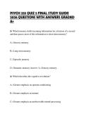 PSYCH 255 QUIZ 5 FINAL STUDY GUIDE 2026 QUESTIONS WITH ANSWERS GRADED A&plus;