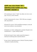 ADPR 3100 UGA EVANS TEST 3 CERTIFICATION PAPER 2026 FULL ANSWERS GRADED A&plus;