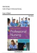 Updated&sol;Latest Test Bank for Leddy and Pepper&rsquo;s Professional Nursing 10th Edition&period; This comprehensive resource covers all essential nursing concepts&comma; professional practice&comma; and patient care for nursing students&period; Updated&sol;Latest 2026&ndash;2027 questions and answ