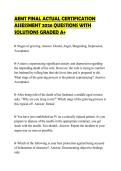 AEMT FINAL ACTUAL CERTIFICATION ASSESSMENT 2026 QUESTIONS WITH SOLUTIONS GRADED A&plus;