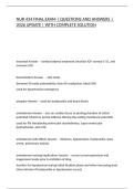 NUR 434 FINAL EXAM &vert; QUESTIONS AND ANSWERS &vert; 2026 UPDATE &vert; WITH COMPLETE SOLUTION