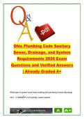 Ohio Plumbing Code Sanitary Sewer&comma; Drainage&comma; and System Requirements &ndash; Plumbing Installation and Inspection Study Guide &lpar;2026&rpar;