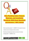 Ohio Plumbing Code Fixtures&comma; Materials&comma; and Installation Standards &ndash; Plumbing System Requirements Study Guide &lpar;2026&rpar;