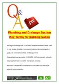 Plumbing and Drainage System Key Terms &ndash; Building Code Definitions and System Components Study Guide
