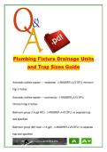 Plumbing Fixture Drainage Units and Trap Sizes &ndash; Fixture DFU Values and Trap Requirements Study Guide