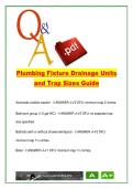 Plumbing Fixture Drainage Units and Trap Sizes &ndash; Residential Fixture DFU Values and Trap Requirements Guide