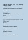 Radiologic Technologist &ndash; Board Review Study Guide and Practice Material