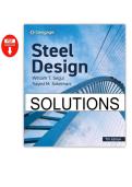 Solutions Manual for Steel Design 7th Edition by Segui
