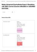 Relias Advanced Dysrhythmia Exam A Questions with 100&percnt; Correct Answers GRADED A&plus; ASSURED SUCCESS