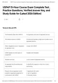 USPAP 15-Hour Course Exam Complete Test &comma; Practice Questions&comma; Verified Answer Key&comma; and Study Guide for &lpar;Latest 2026 Edition&rpar;
