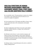 WGU D351 FUNCTIONS OF HUMAN RESOURCE MANAGEMENT OBJECTIVE ASSESSMENT NEWEST FINAL STUDY SHEET 2026 SOLVED QUESTIONS FULLY CORRECT