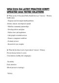 WGU D276 OA LATEST PRACTICE SCRIPT UPDATED 2026 TESTED SOLUTIONS