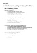Test Bank for Essentials of Understanding Psychology 14th Edition Robert Feldman Complete Chapter Questions Guide