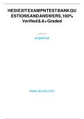 HESI Exit Exam PN Test Bank 2025&sol;2026 &vert; 1000&plus; Questions and Answers Verified &vert; Graded A&plus; &vert; Complete Review for Practical Nursing Exit Exam