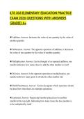 ILTS 305 ELEMENTARY EDUCATION PRACTICE EXAM 2026 QUESTIONS WITH ANSWERS GRADED A&plus;