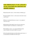 IOWA HERBICIDE RIGHT OF WAY CATEGORY 6 ACTUAL EXAM PAPER 2026 QUESTIONS WITH ANSWERS GRADED A&plus;