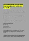 HESI RN Advanced Pathophysiology Final Exam Questions and Answers &vert; Practice Test